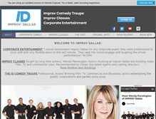 Tablet Screenshot of improvdallas.com